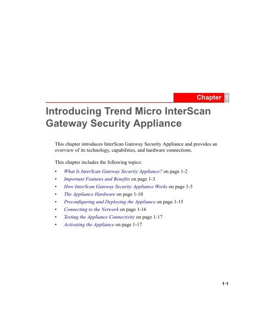 Trend Micro InterScan Gateway Security Appliance M-Series ...