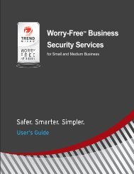 Trend Micro Worry Free Business Security Administration Guide