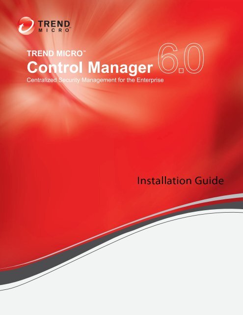 Control Manager Installation Guide - Trend Micro? Online Help