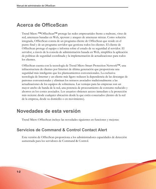 El cliente de OfficeScan