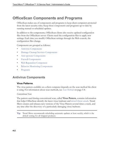 OfficeScan 10 Administrator's Guide - Online Help Home - Trend Micro