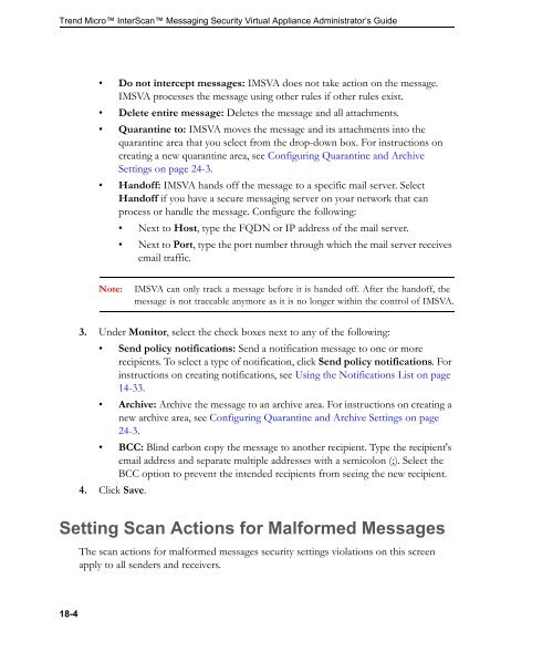 InterScanTM Messaging Security Virtual Appliance - Online Help ...