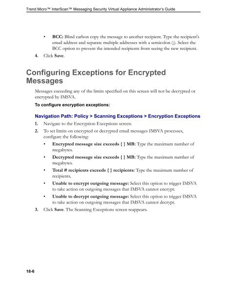 InterScanTM Messaging Security Virtual Appliance - Online Help ...