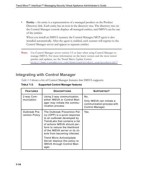 InterScanTM Messaging Security Virtual Appliance - Online Help ...