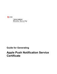 Apple Push Notification Service Certificate - Trend Micro