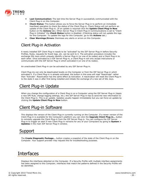 Intrusion Defense Firewall 1.2 User's Guide - Trend Micro? Online ...