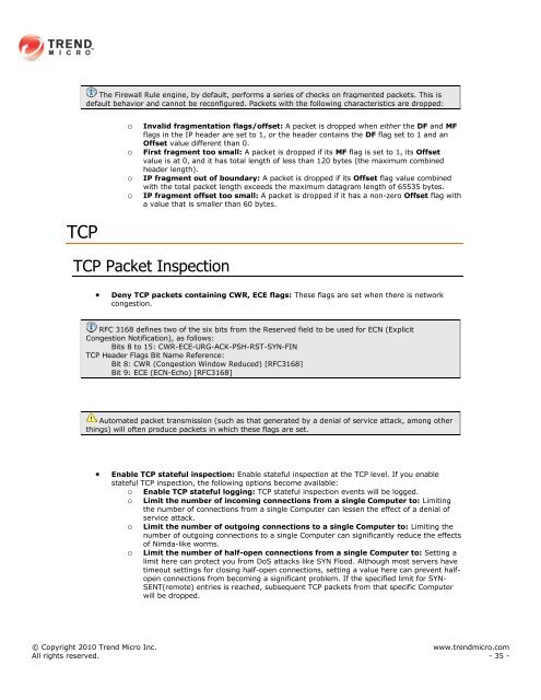 Intrusion Defense Firewall 1.2 User's Guide - Trend Micro? Online ...