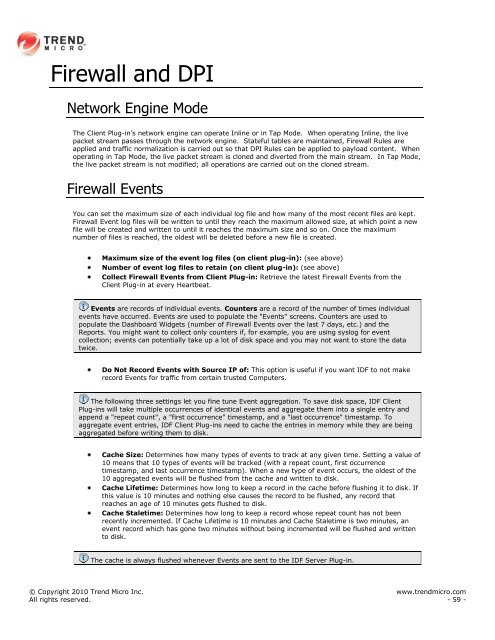 Intrusion Defense Firewall 1.2 User's Guide - Trend Micro? Online ...