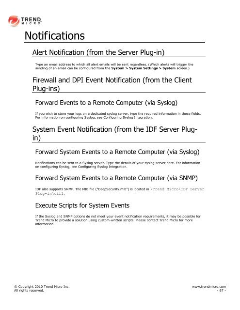 Intrusion Defense Firewall 1.2 User's Guide - Trend Micro? Online ...