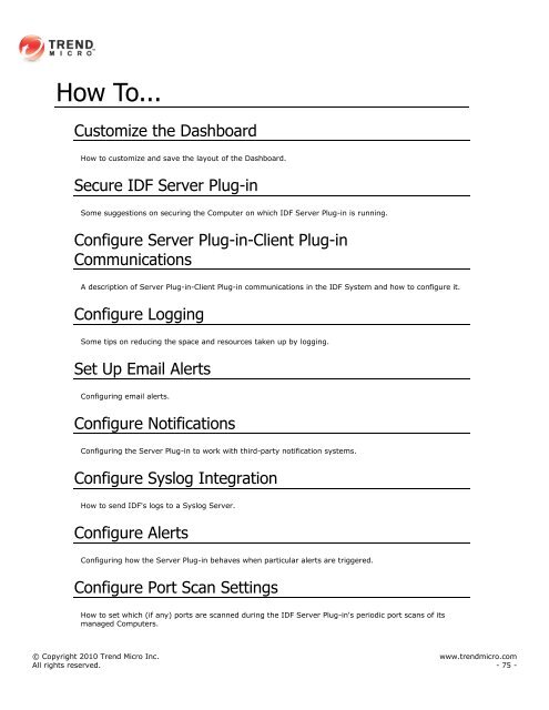 Intrusion Defense Firewall 1.2 User's Guide - Trend Micro? Online ...