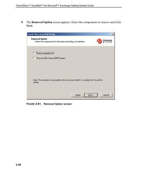 Trend Micro ScanMail for Microsoft Exchange Getting Started Guide