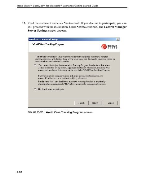 Trend Micro ScanMail for Microsoft Exchange Getting Started Guide