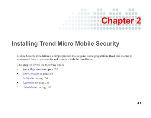 Trend Micro Mobile Security for Symbian OS/S60 3rd Edition User's ...