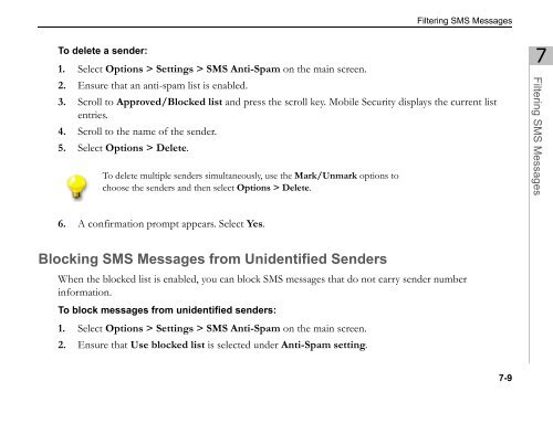 Trend Micro Mobile Security for Symbian OS/S60 3rd Edition User's ...