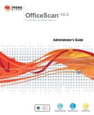 OfficeScan 10.5 Administrator's Guide - Online Help Home - Trend ...