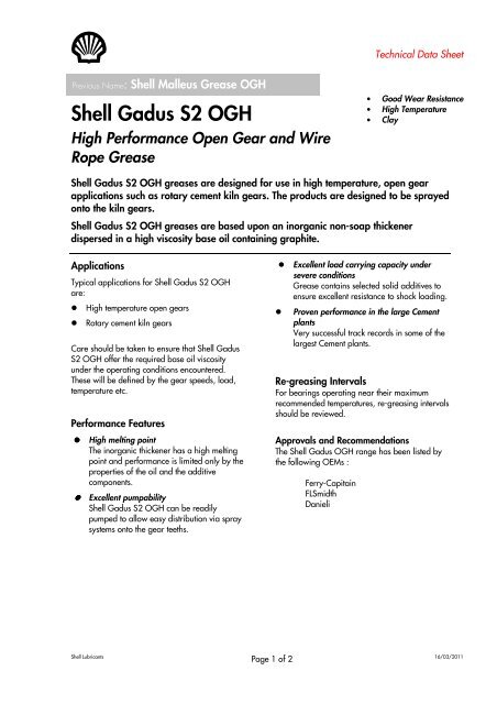 Shell Gadus S2 OGH - Parsian Super Lubricants