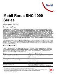 Mobil Rarus SHC 1000 Series (PDF) - Parsian Super Lubricants