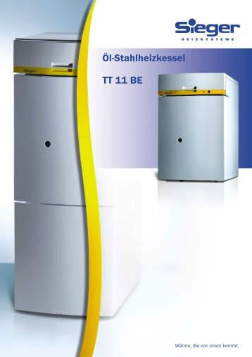 Öl-Stahlheizkessel TT 11 BE - uniDomo GmbH & Co KG
