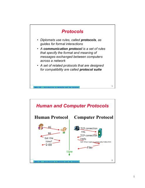 Layered models of communication networks