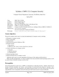 Syllabus - Courses - University of California, Santa Cruz