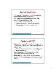 TCP - Introduction Features of TCP