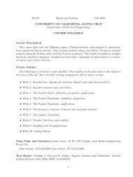 Course Syllabus - Courses - University of California, Santa Cruz