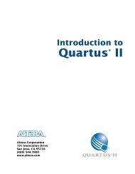 Introduction to Quartus II manual - ECE Users Pages