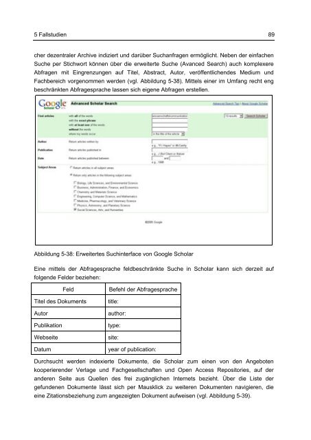 eine Fallstudienuntersuchung - Oapen