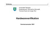 Hardwareverifikation - Lehrstuhl Technische Informatik, Universität ...