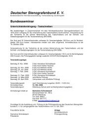 Tastschreiben Ausschreibung - DStB