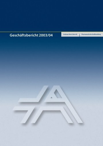 Geschäftsbericht 2003/04 - Anzag