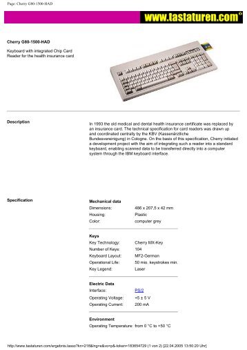 Page: Cherry G80-1500-HAD