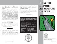 How to Report an Unsafe Driver - Missouri Department of Revenue