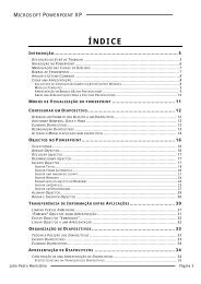 apresentação de diapositivos - Moodle da ESJCP