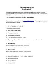 Junior Accountant Job Grade C1 - SuperSport