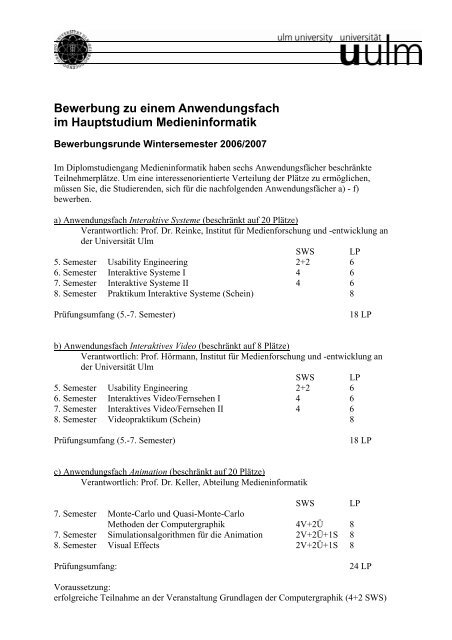 als PDF - Prof. Dr. Alexander Keller - Universität Ulm