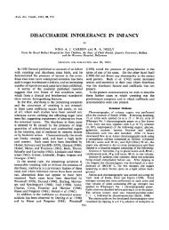DISACCHARIDE INTOLERANCE IN INFANCY - Archives of Disease ...
