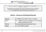 IFRS-FA – öffentliche SITZUNGSUNTERLAGE Sitzung: TOP ... - DRSC