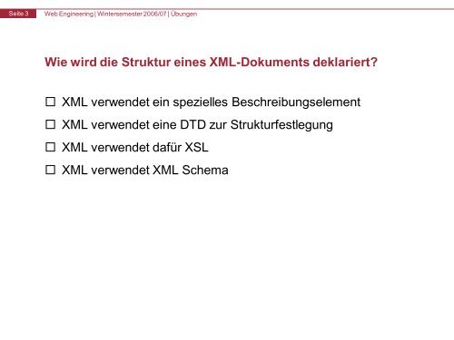 XML Quiz