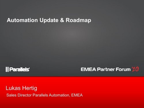 [PDF] Automation Roadmap - Parallels