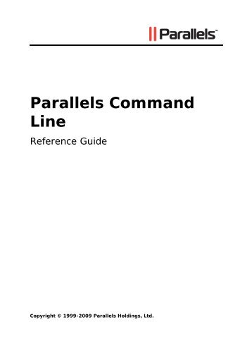 [PDF] Parallels Command Line