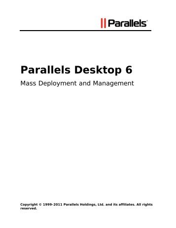 [PDF] Parallels Desktop 6