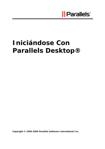 Iniciándose Con Parallels Desktop®