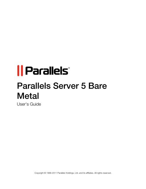 [PDF] Parallels Server 5 Bare Metal