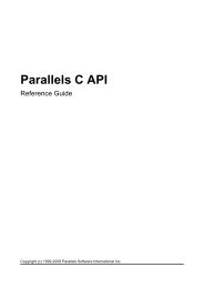 Parallels C API