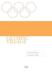 Technical Manual on Olympic Village (November ... - Games Monitor