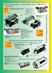 Entsalzungsanlagen / Watermaker von 1-300 lit / h Einfach/V ...