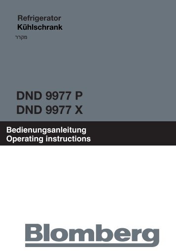 DND 9977 P DND 9977 X - Blomberg