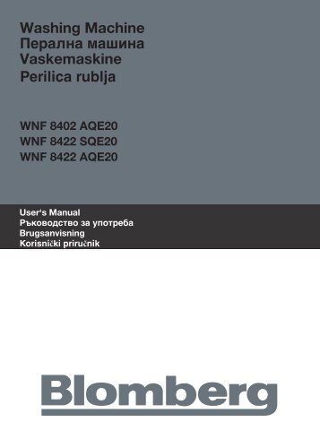 Washing Machine Перална машина Vaskemaskine ... - Blomberg