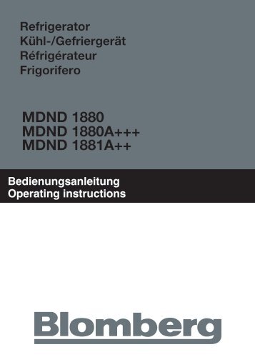 MDND 1880 MDND 1880A+++ MDND 1881A++ - Blomberg